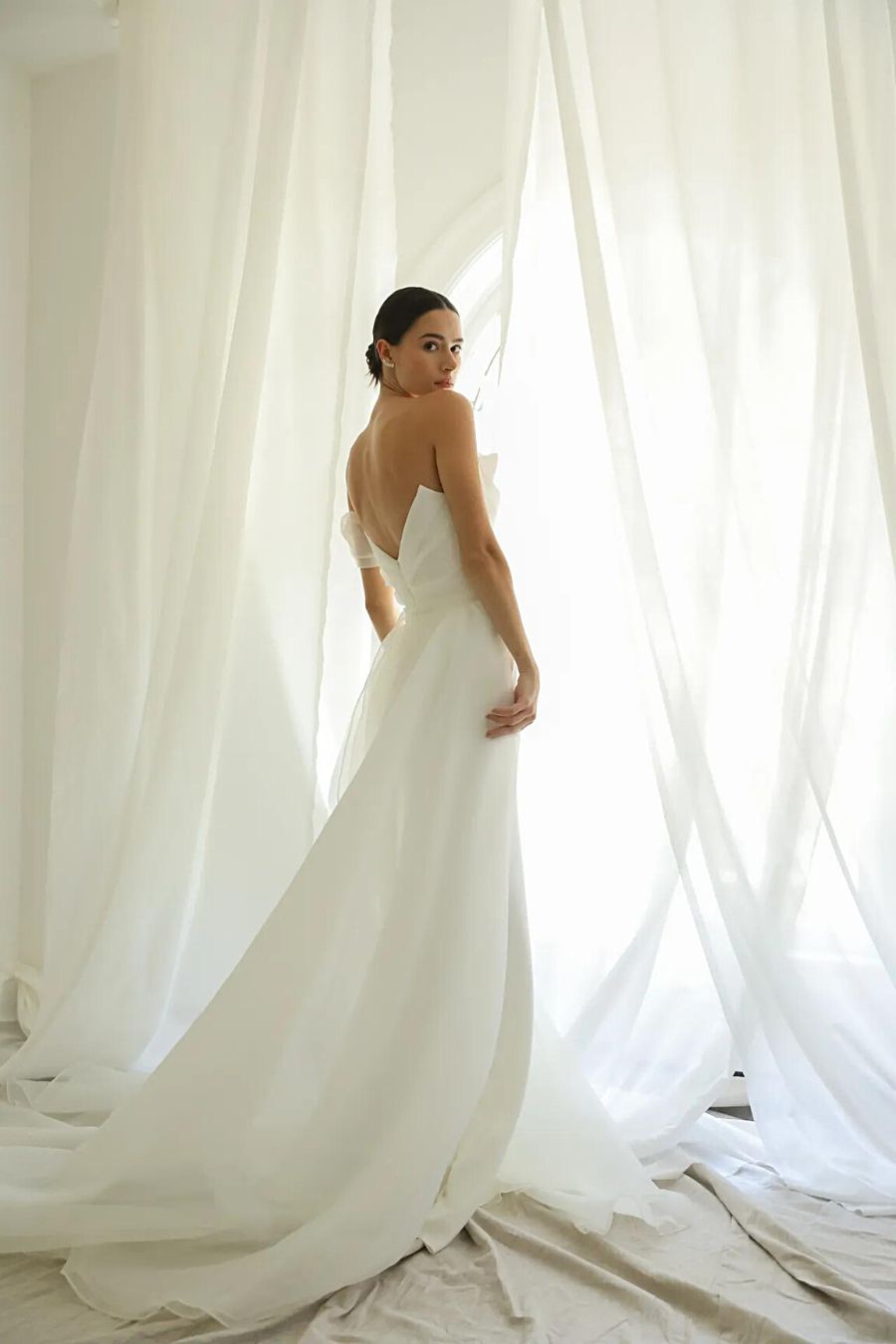 model in brooklyn gown from Newhite bridal
